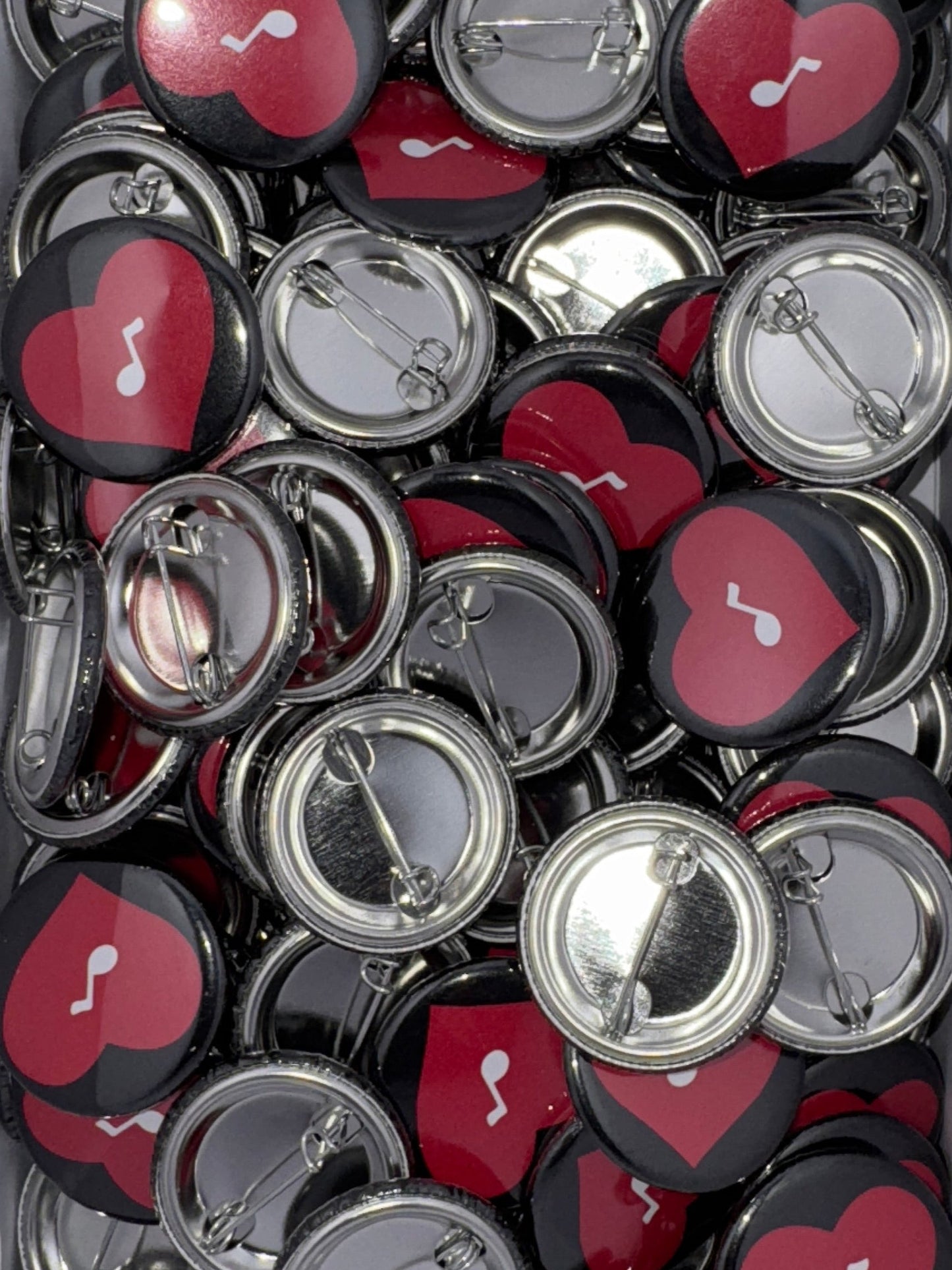 Classic Black Passion button